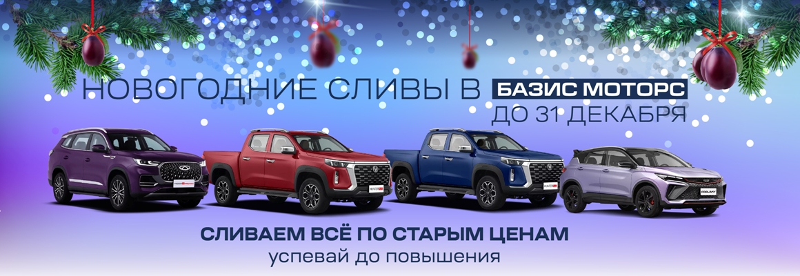 Изображение НОВОГОДНИЕ СЛИВЫ В БАЗИС МОТОРС